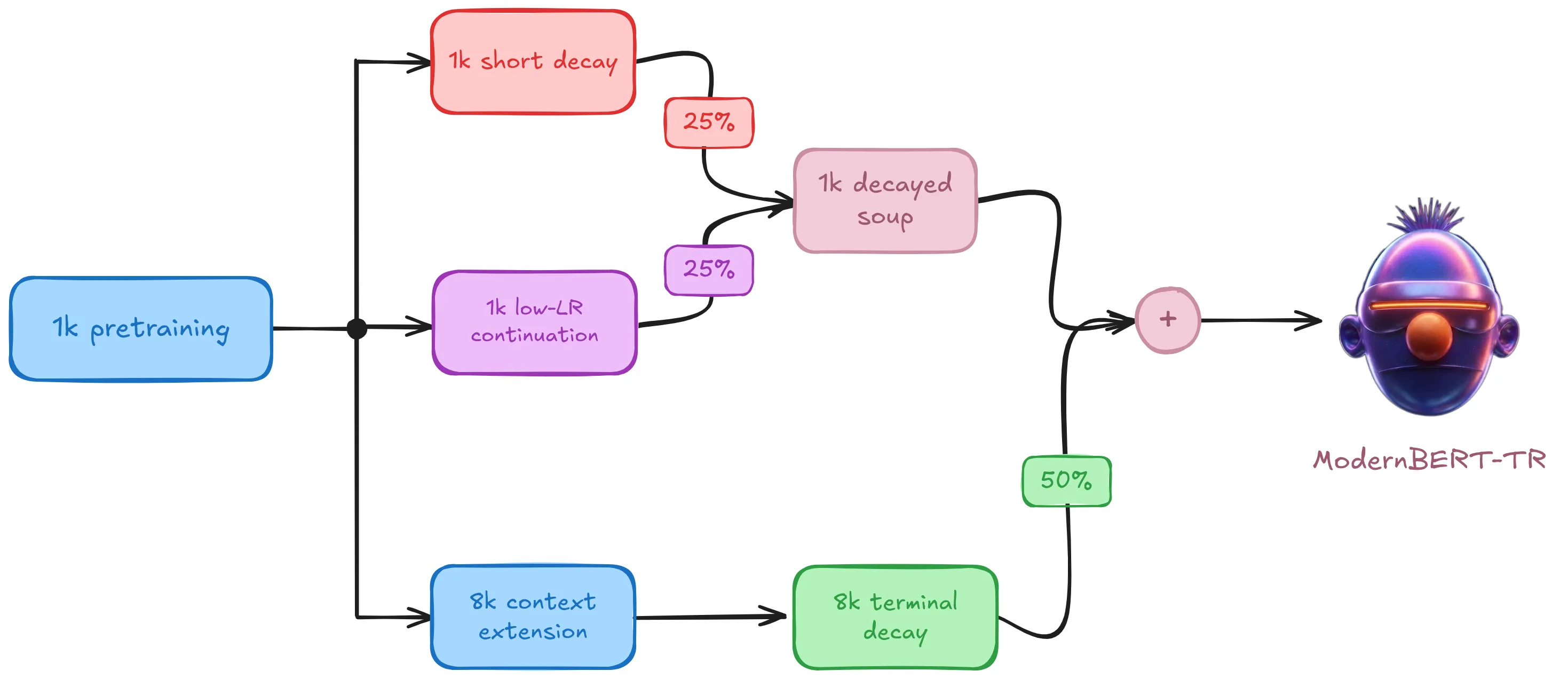 ModernBERT-TR training lineage